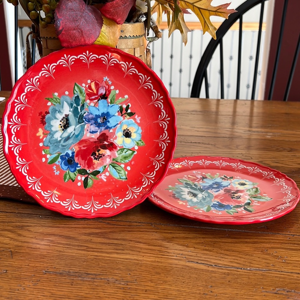 PW Melody Stoneware Salad Plates-Set of 2